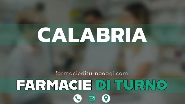 farmacie di turno aperte oggi calabria