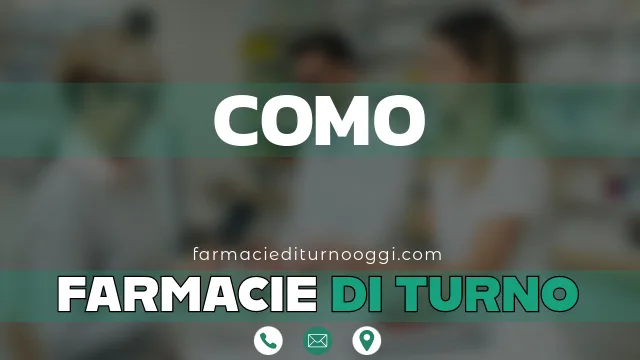 farmacie di turno aperte oggi como